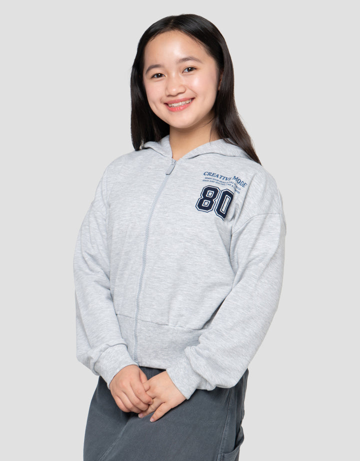 NEVADA WITH BACK PRINT JAKET HOODIE ANAK PEREMPUAN