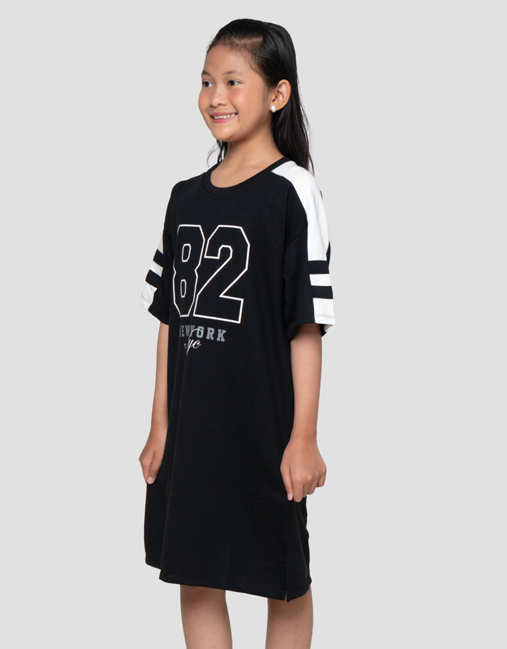 Nevada Numbers New York Dress Anak Perempuan