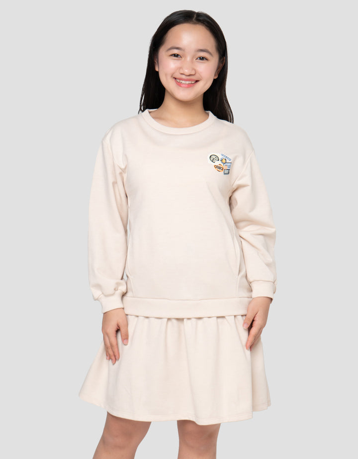 NEVADA APLIKASI MIDI DRESS ANAK PEREMPUAN