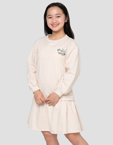 NEVADA APLIKASI MIDI DRESS ANAK PEREMPUAN