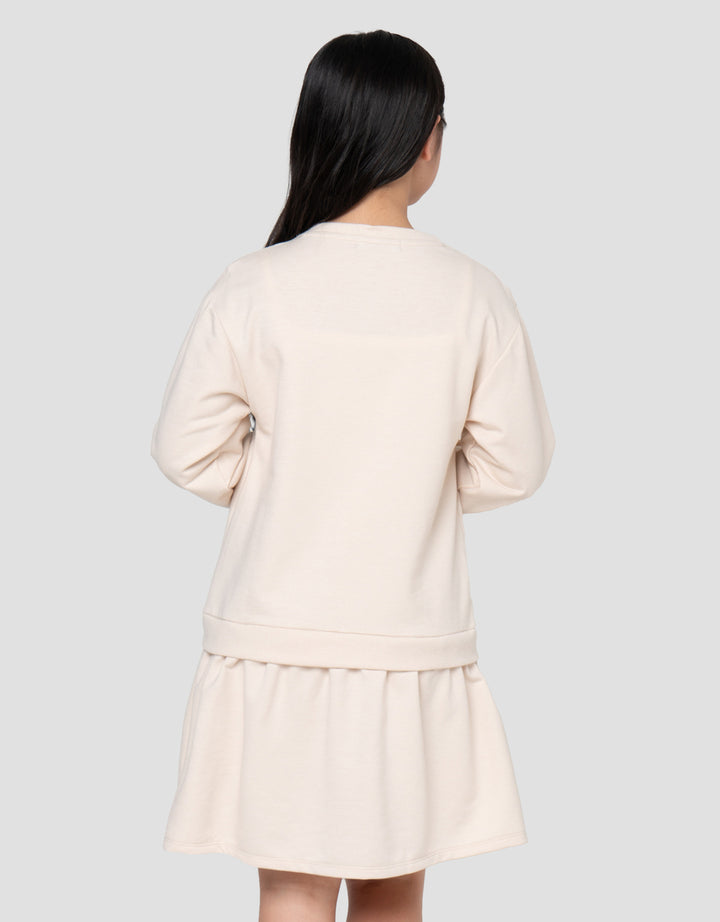 NEVADA APLIKASI MIDI DRESS ANAK PEREMPUAN
