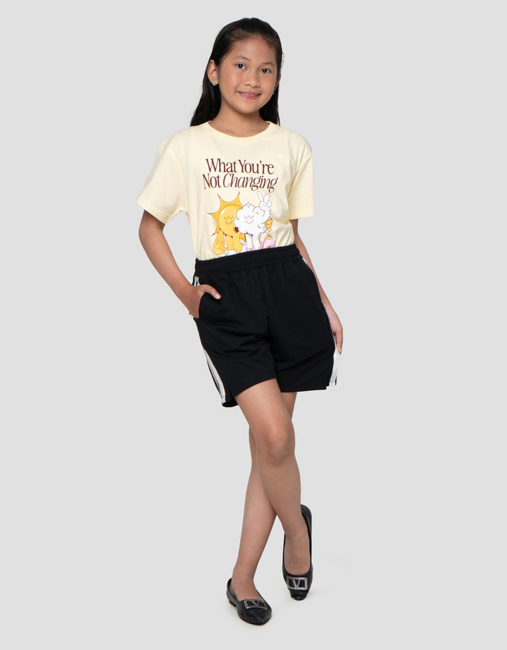 Nevada Knit Stripe Celana Pendek Anak Perempuan