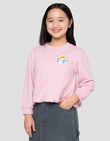 NEVADA APLIKASI SABLON BORDIR SWEATER ANAK PEREMPUAN