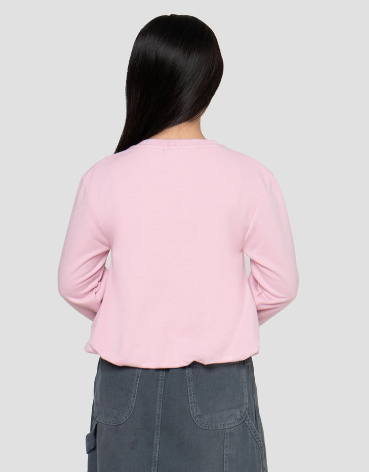 NEVADA APLIKASI SABLON BORDIR SWEATER ANAK PEREMPUAN