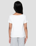 Nevada  Rib Boat Neck Just Chill Cherry Kaos Anak Perempuan