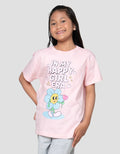 Nevada  Sablon Quote Happy Kaos Anak Perempuan
