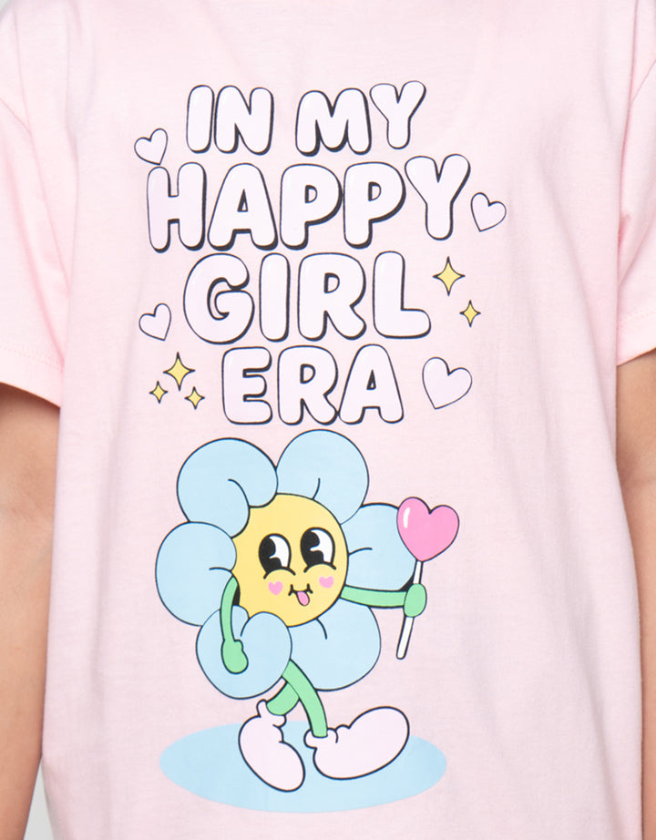 Nevada  Sablon Quote Happy Kaos Anak Perempuan