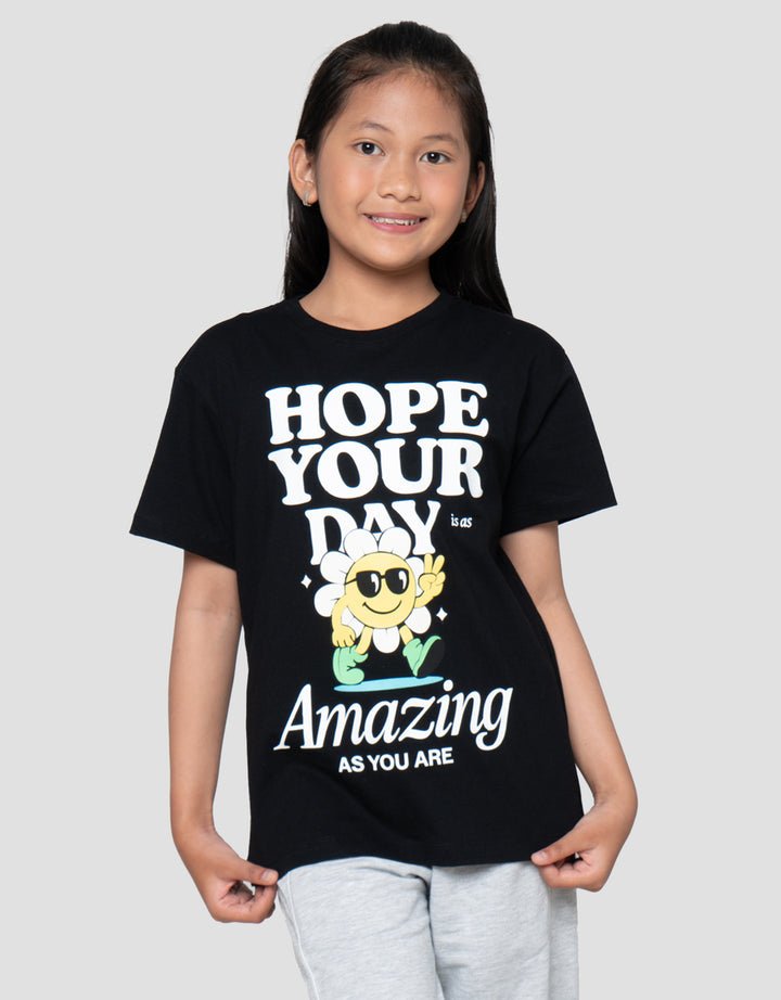 Nevada  Sablon Quote Amazing Kaos Anak Perempuan