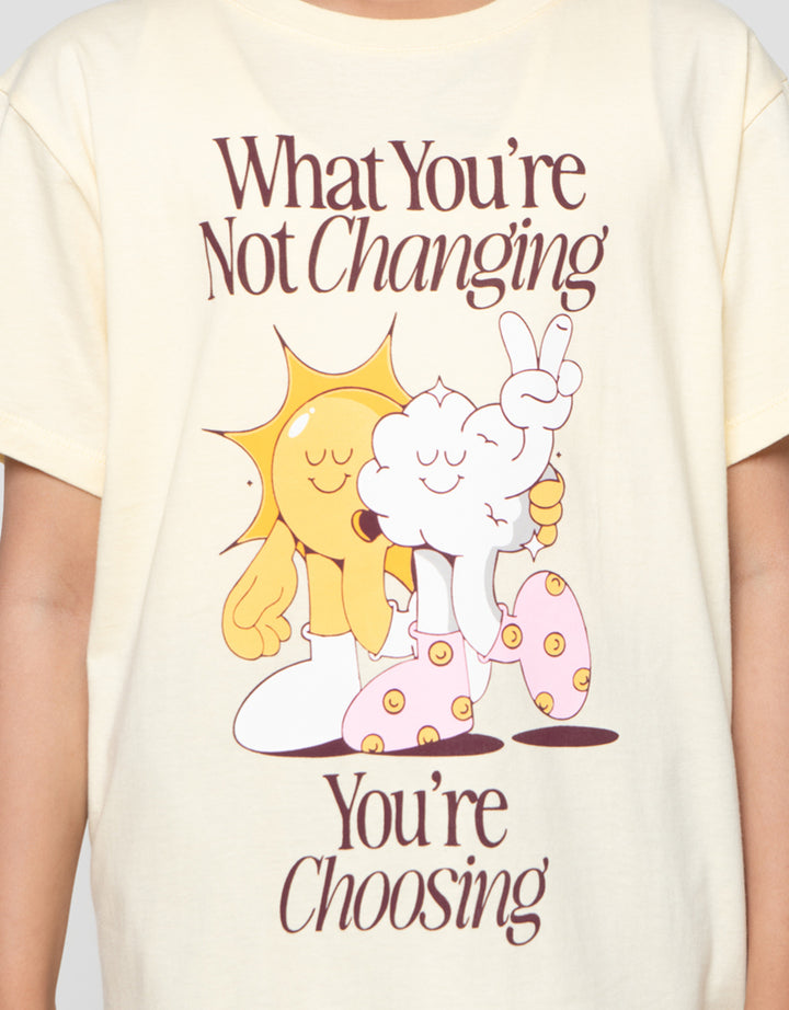 Nevada  Sablon Quote You're Choosing Kaos Anak Perempuan
