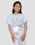 Nevada  Sablon Quote Self Love Kaos Anak Perempuan