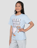 Nevada  Sablon Quote Self Love Kaos Anak Perempuan