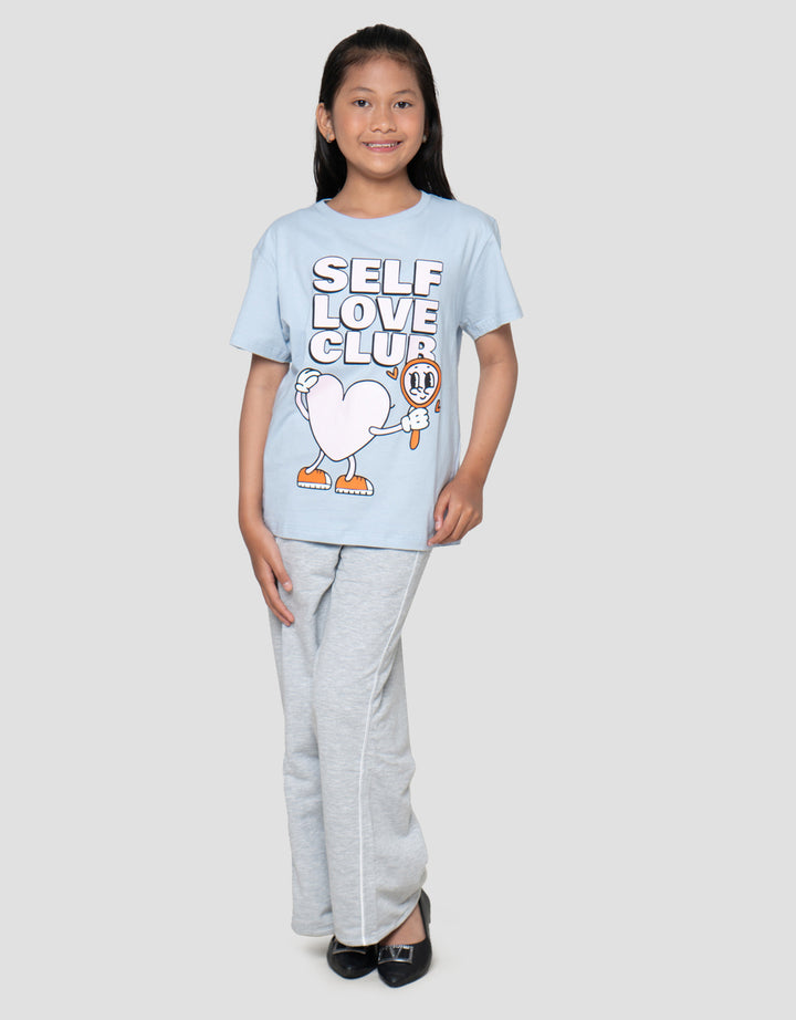 Nevada  Sablon Quote Self Love Kaos Anak Perempuan