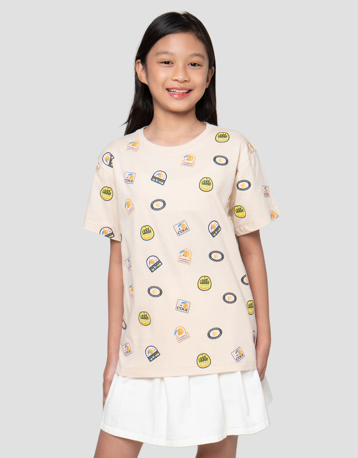 Nevada Sablon Dtf Fruit 2 Kaos Anak Perempuan
