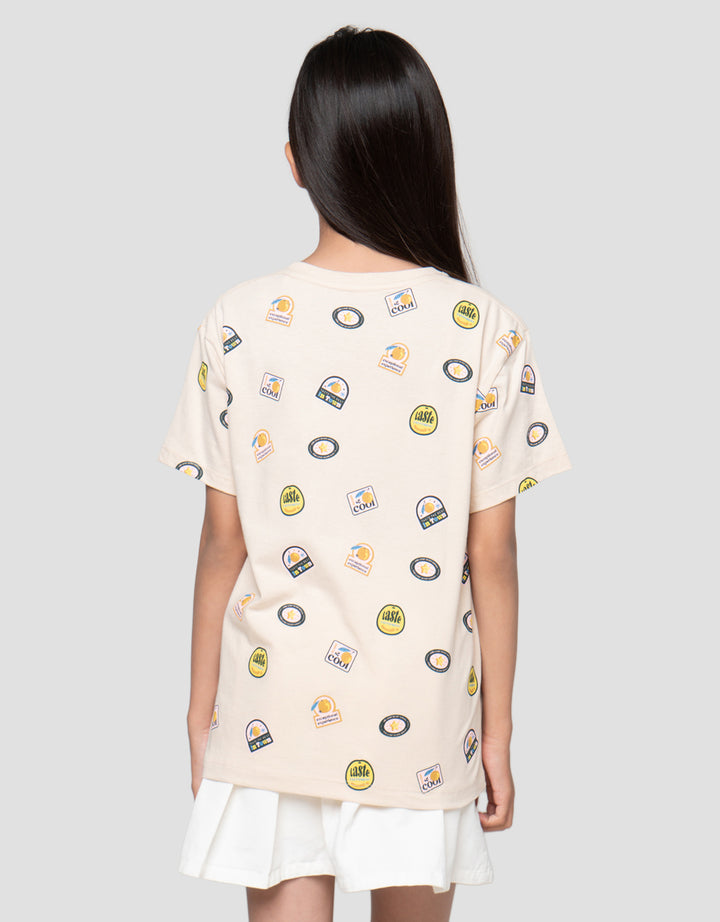 Nevada Sablon Dtf Fruit 2 Kaos Anak Perempuan