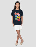 Nevada Sablon Dtf Fruit 3 Kaos Anak Perempuan