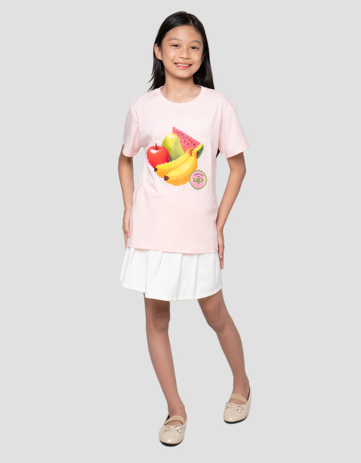 Nevada Sablon Dtf Fruit 4 Kaos Anak Perempuan