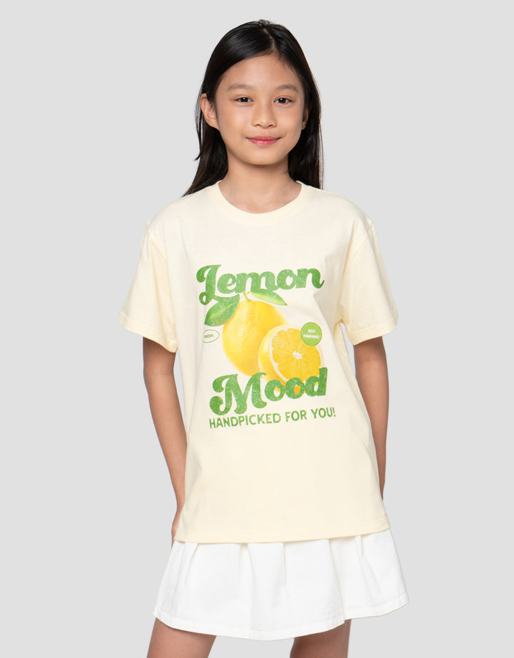 Nevada Sablon Dtf Fruit 5 Kaos Anak Perempuan