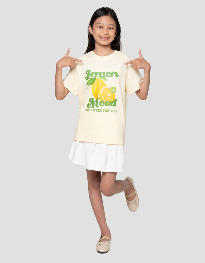 Nevada Sablon Dtf Fruit 5 Kaos Anak Perempuan