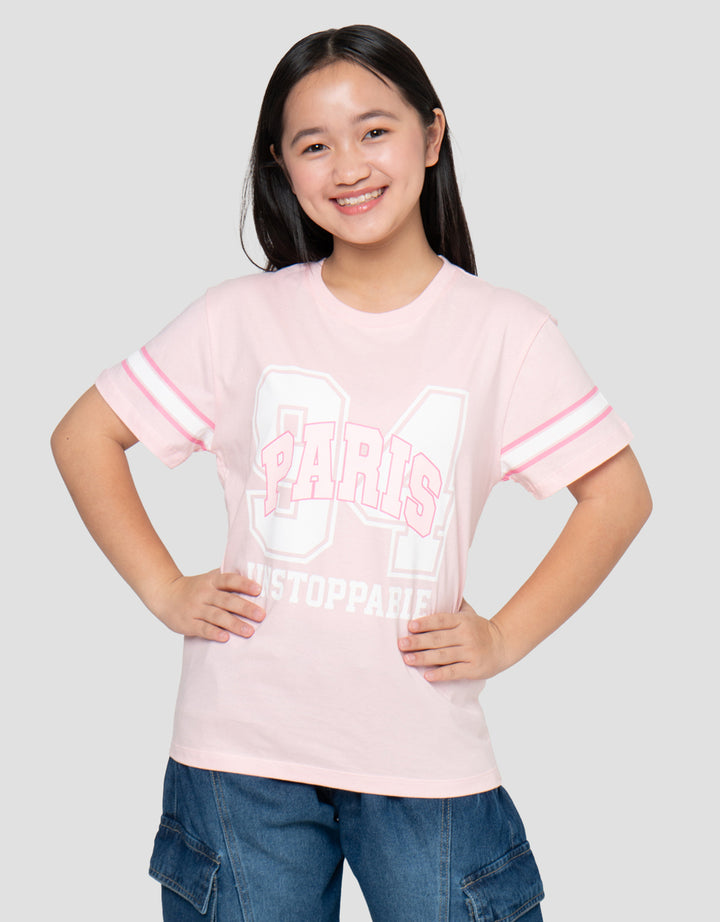 Nevada Sablon Number City 01 Kaos Anak Perempuan