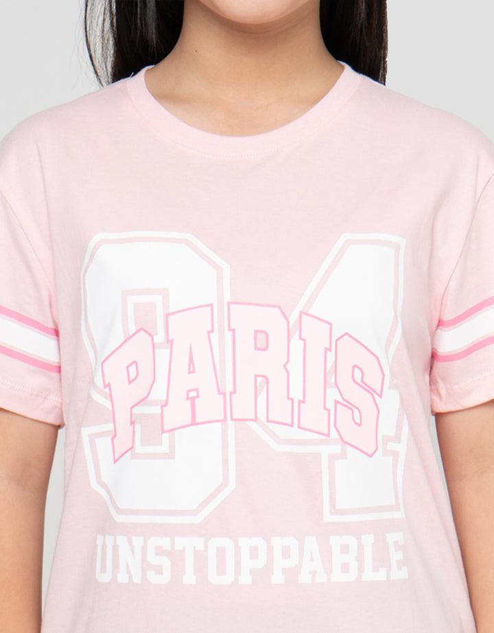 Nevada Sablon Number City 01 Kaos Anak Perempuan