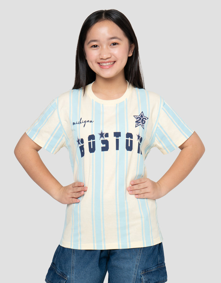 Nevada Sablon Number City 02 Kaos Anak Perempuan