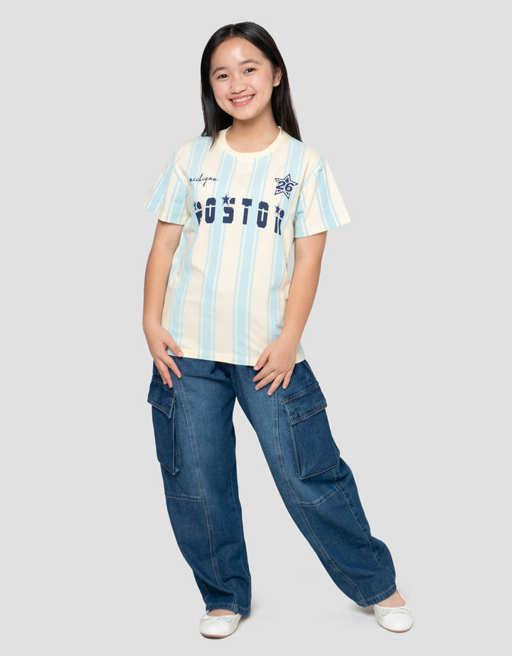 Nevada Sablon Number City 02 Kaos Anak Perempuan