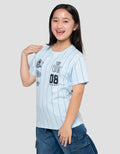 Nevada Sablon Number City 04 Kaos Anak Perempuan