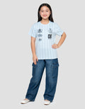 Nevada Sablon Number City 04 Kaos Anak Perempuan