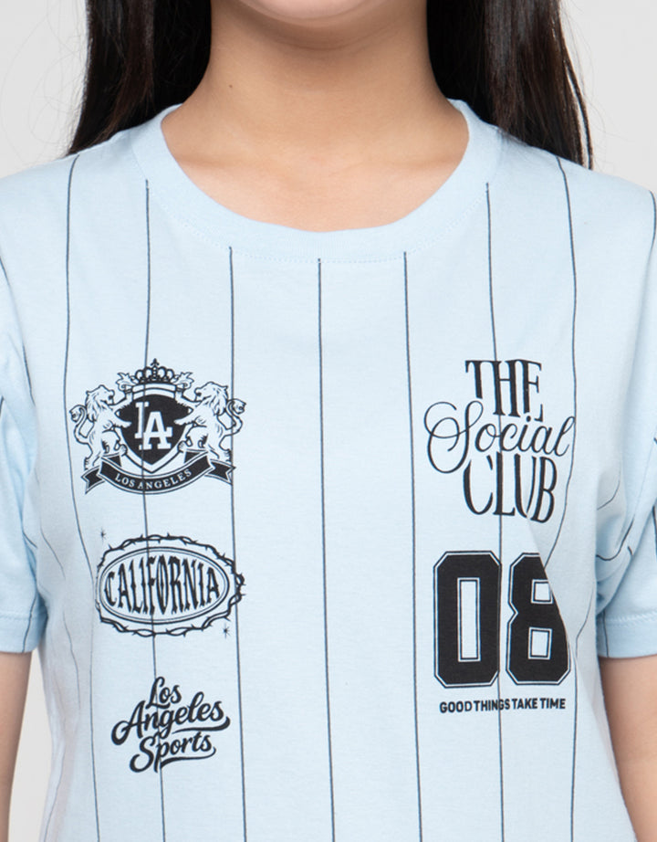 Nevada Sablon Number City 04 Kaos Anak Perempuan