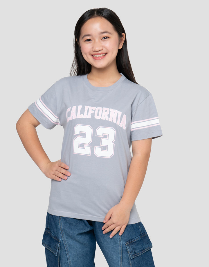 Nevada Sablon Number City 05 Kaos Anak Perempuan