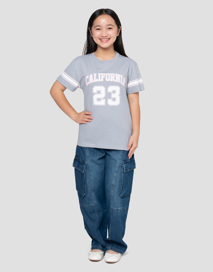 Nevada Sablon Number City 05 Kaos Anak Perempuan