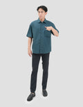 Nevada Basic Solid Slub Reg Collar - Reg Fit Kemeja Pria