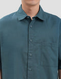 Nevada Basic Solid Slub Reg Collar - Reg Fit Kemeja Pria