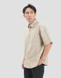 Nevada Basic Solid Slub Reg Collar - Reg Fit Kemeja Pria