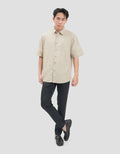 Nevada Basic Solid Slub Reg Collar - Reg Fit Kemeja Pria