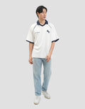 Nevada Terry Varsity Look Kaos Polo Oversize Pria