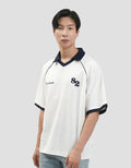 Nevada Terry Varsity Look Kaos Polo Oversize Pria