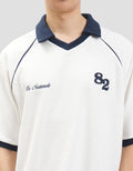 Nevada Terry Varsity Look Kaos Polo Oversize Pria