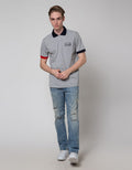 Nevada Diff Color Jersey Polo Shirt Pria