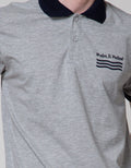 Nevada Diff Color Jersey Polo Shirt Pria