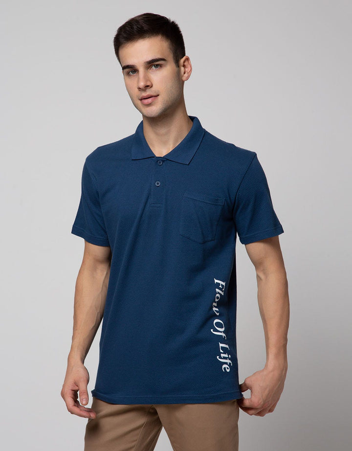 Nevada Jersey Print Polo Shirt Pria