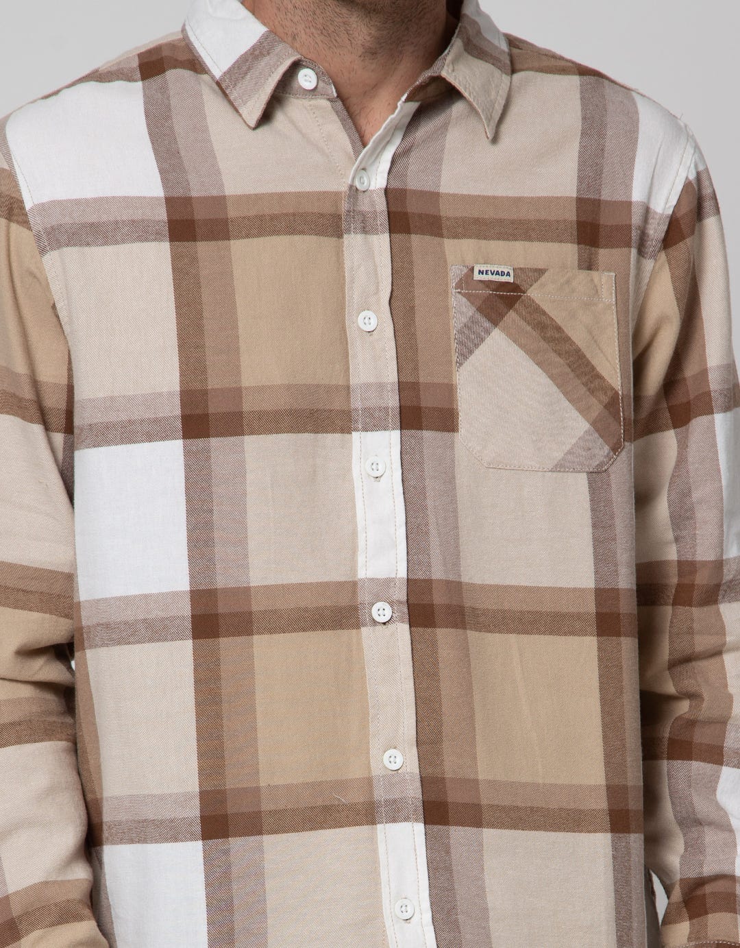 Nevada Checked Flanel Kemeja Pria