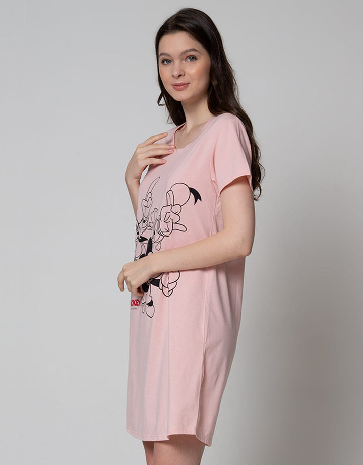 Disney Short Sleeve Midi Dress Mickey