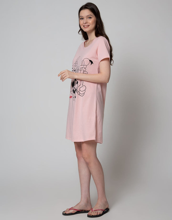 Disney Short Sleeve Midi Dress Mickey