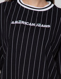 American Jeans Short Sleeve T-Shirt Tee Stripe