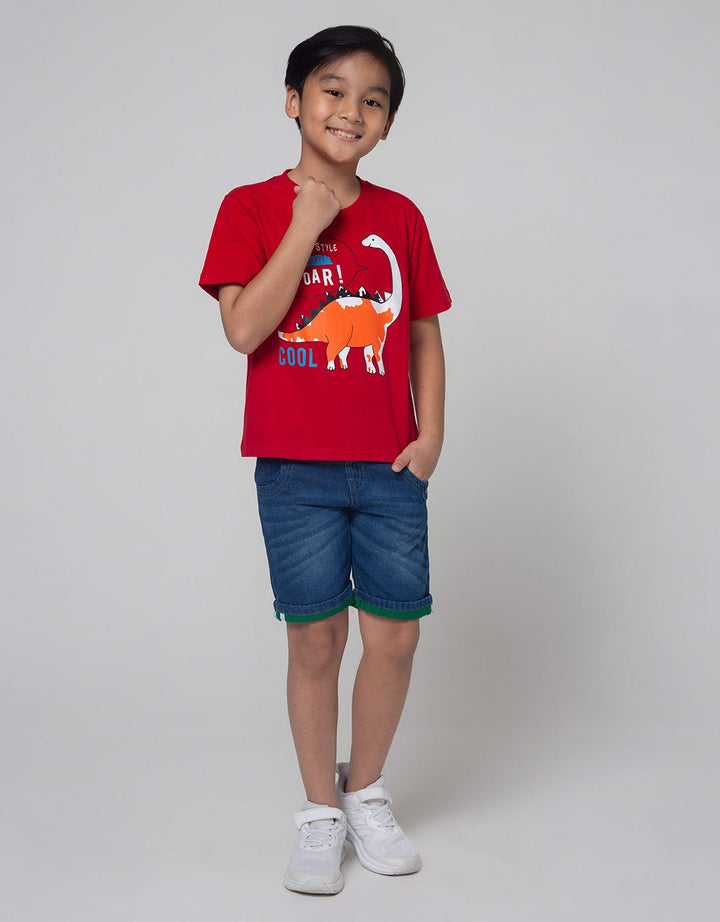 Little M Short Sleeve T-Shirt Best Buy Dino Cool