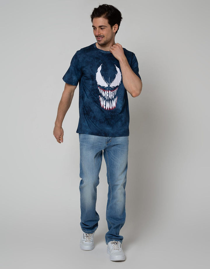 Disney Short Sleeve T-Shirt Print Tie Dye Venom