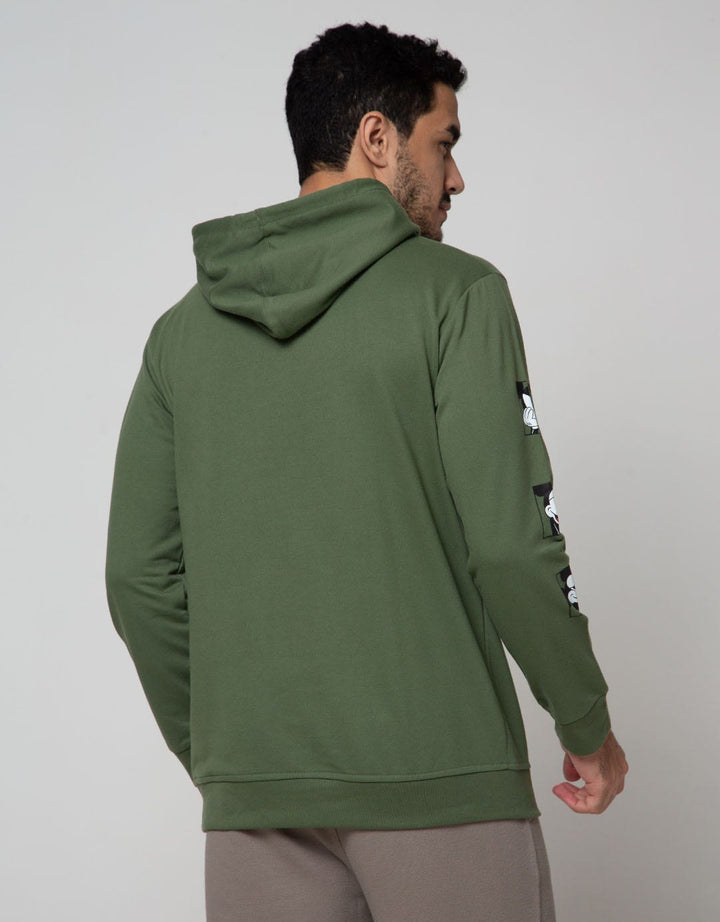 Disney Sweatshirt Hood Print Mky Running