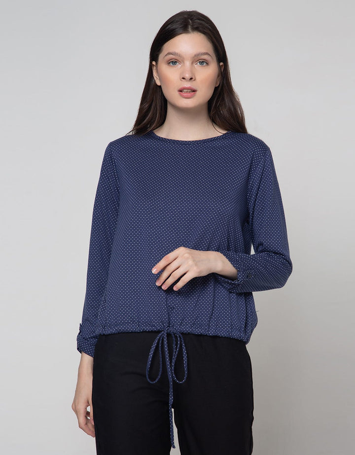 Connexion Drawstring Dots Woman Blouse