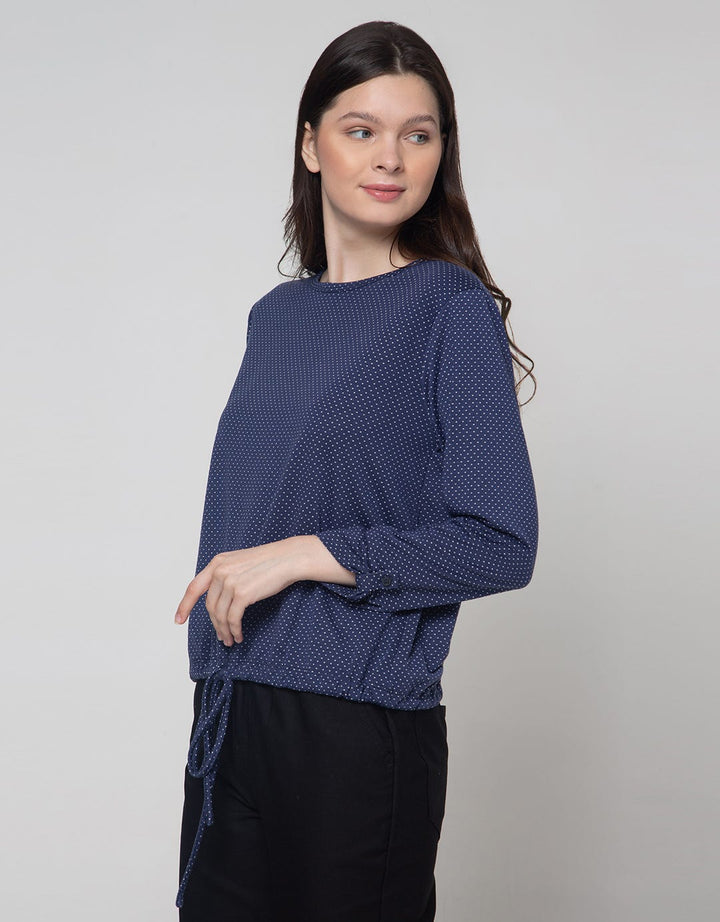 Connexion Drawstring Dots Woman Blouse